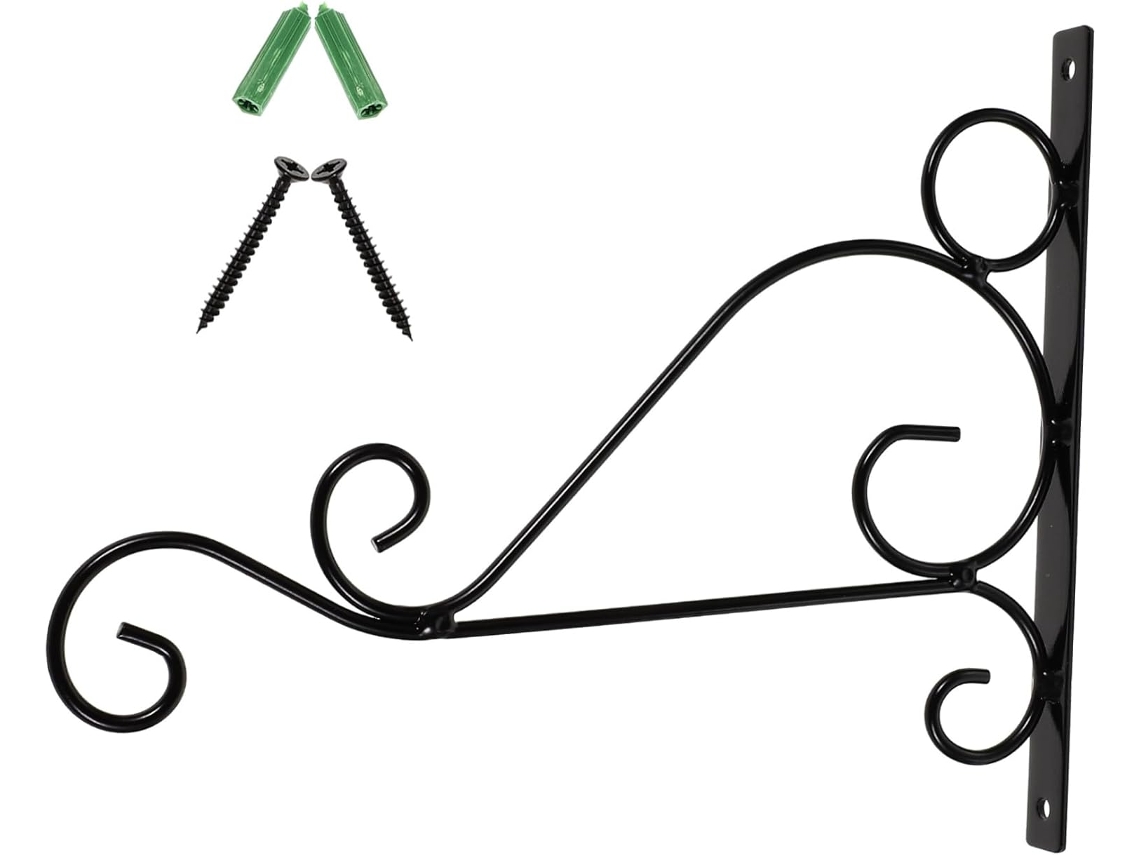 Suporte Para Plantas Suspenso E Cesto De Ferro Para Montagem Na Parede, Ideal Para Jardim E Casa. Ta Gokoco