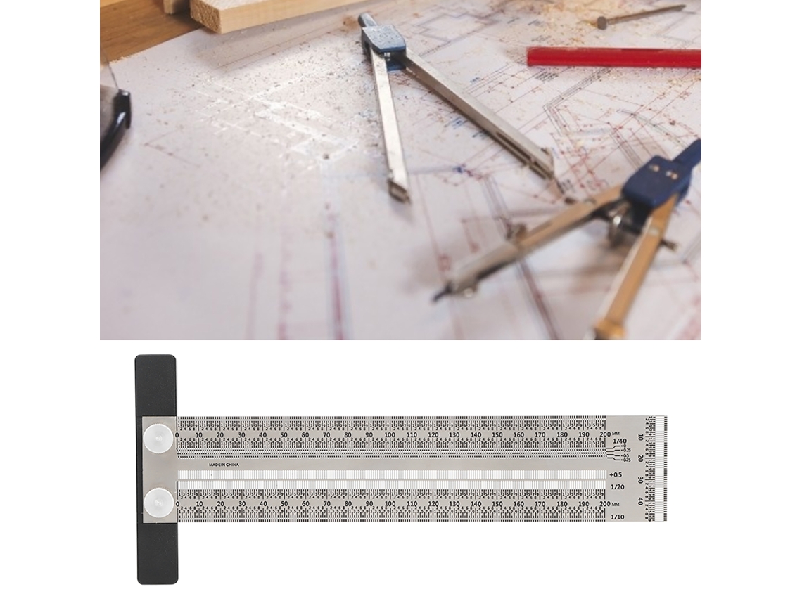 Laxiscreed Esquadro De Aço Liga Ideal Para Carpintaria, Marcação E Medição De Ângulos Com Facilidade