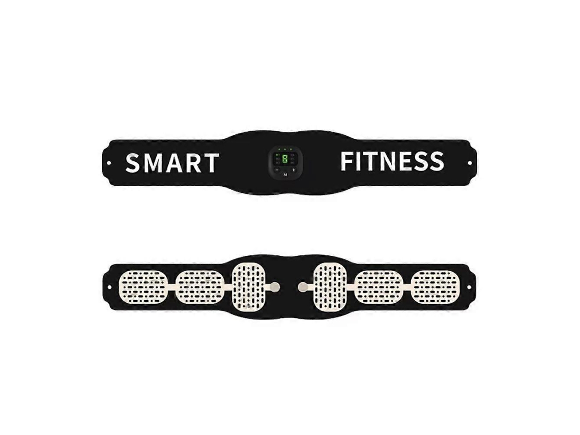 Cinto De Treinamento Abdominal Recarregável Via Usb, Ajustável, Para Musculação, Ideal Academia Em Casa, Homens E Mulheres - Cor 01