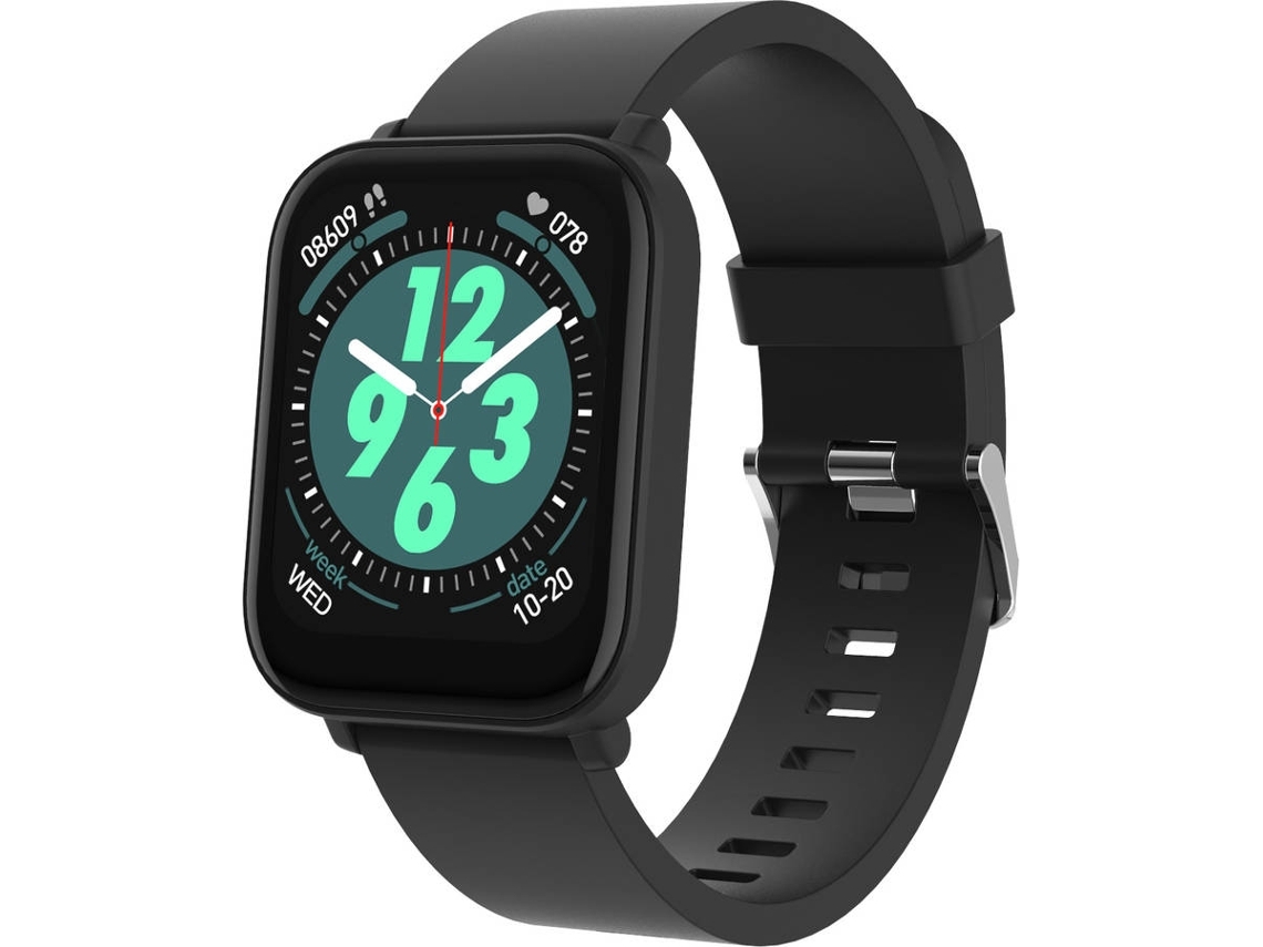 Smartwatch Desportivo GOODIS Retangular Preto (Outlet Caixa Aberta )