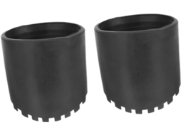 Conjunto De 2 Peças De Acessórios Para Escada: Tapete Antiderrapante De Borracha Preta Para Proteção.