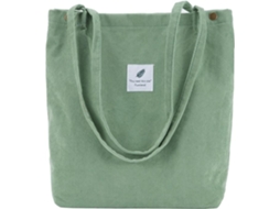 Bolsa de Veludo Cotelê AQUAFORGE Feminina, Versátil, Para Escola, Compras, Trabalho, Uso Diário