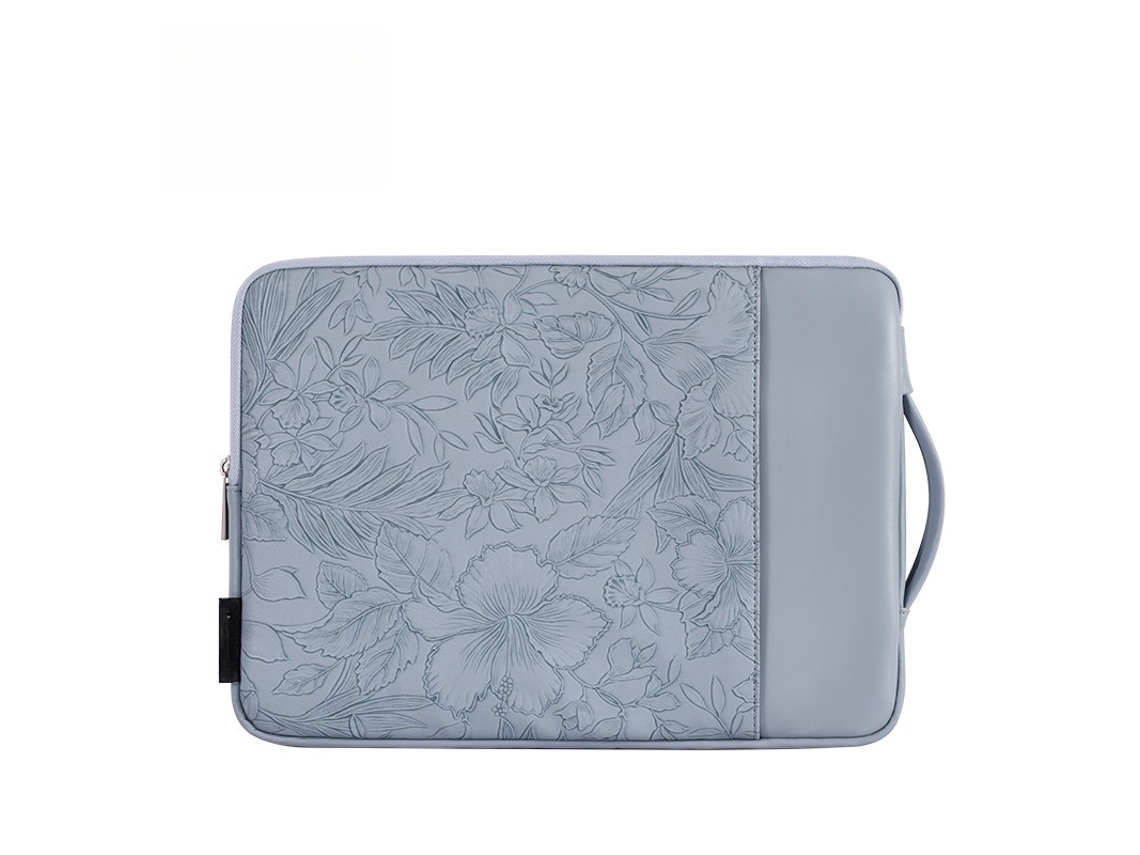 Bolsa Para Portátil Czhhmart Em Material Pu, Compatível Com Notebooks De 14 Polegadas Azul Nebuloso