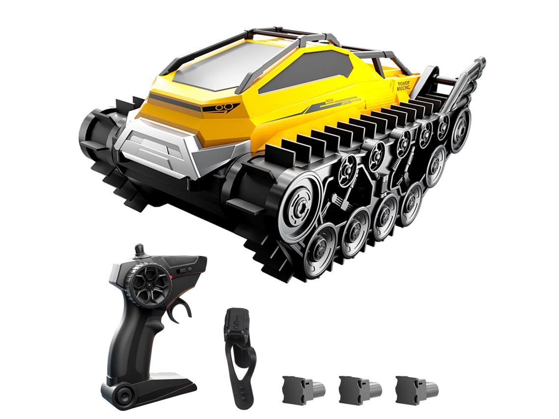 Carro De Controle Remoto Anfíbio Com Estilo Tanque Para Crianças E Adultos Brinquedo Off-road 2.4ghz
