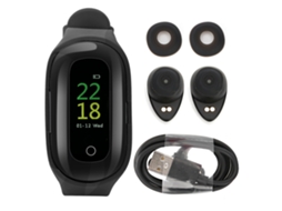 Pulseira inteligente M1 com monitoramento de passos e frequência cardíaca EOOCOO