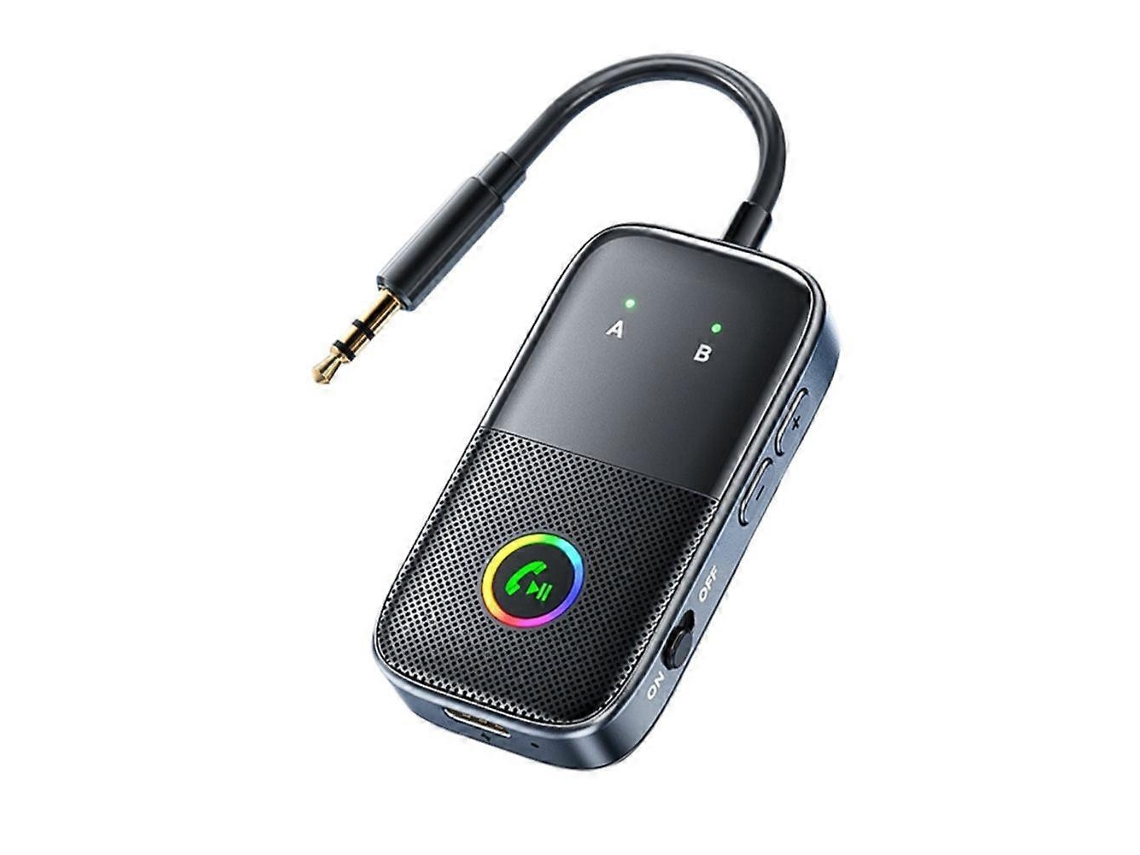 Receptor E Transmissor Bluetooth 5.4 Com Entrada Auxiliar De 3,5 Mm, Receptor De Áudio Rgb E Adaptador De Áudio Sem Fio Para Alto-falante P
