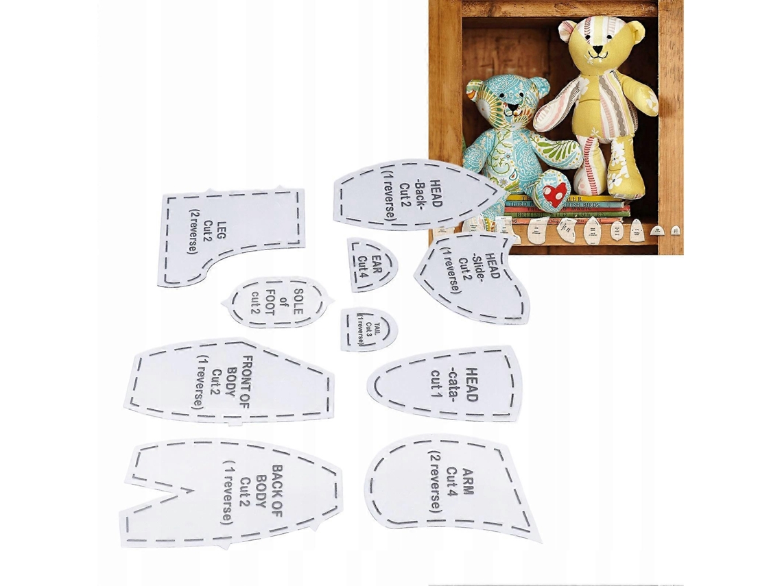 Conjunto De 10 Modelos De Costura De Urso
