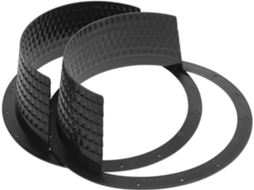 Conjunto De 2 Capas Impermeáveis Para Alto-falantes De Carro De 8 Polegadas, Feitas De Plástico Resistente.