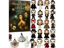 Calendário de Advento de Natal 2025 The Phantom Of The Opera Decorativo de Acrílico