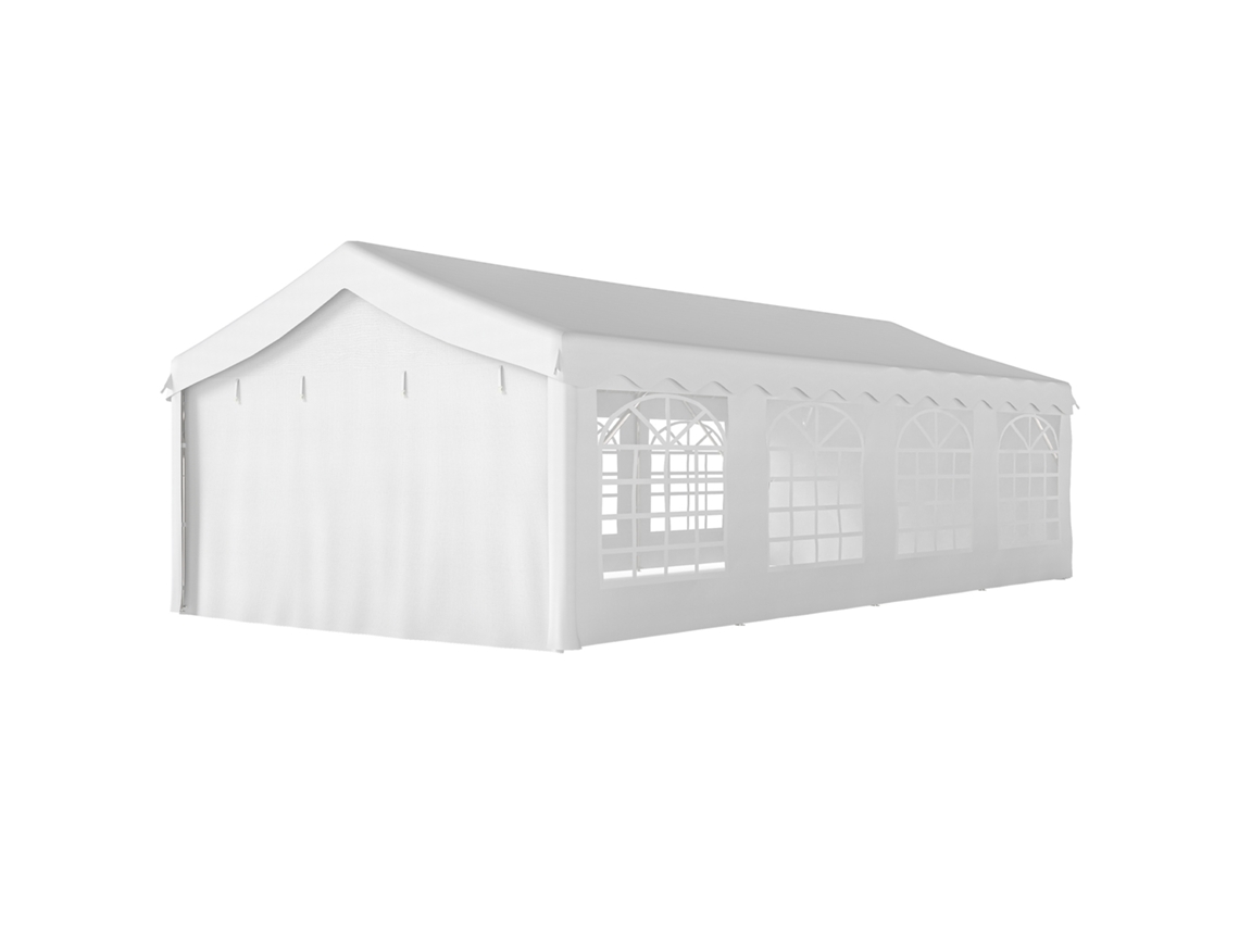 Tenda Para Festas 4x8 M De Jardim Com Paredes Removíveis, Porta E Janelas Upf50+ Branco