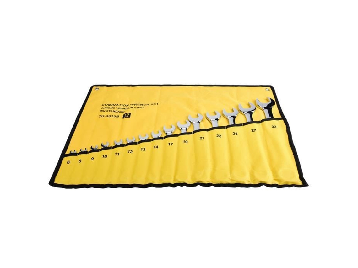 Conjunto de Chaves de Catraca HURRISE 15 Peças 6-32 Mm Chave de Soquete de Catraca Ferramenta Porca