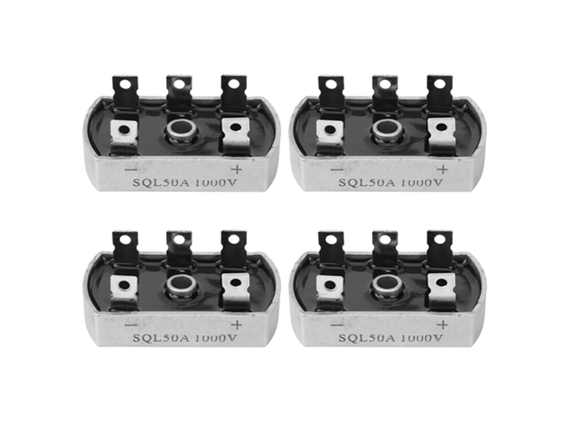 4 Piezas Puente Rectificador Sql50a 1000v 3-phase Bajo Frecuencia Rectifier Bridge Pack