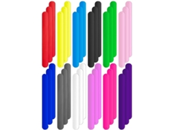 Alfinetes de papel para presentes, tiras de metal revestidas de silicone, 2,5 x 23 cm, suporte para pôsteres