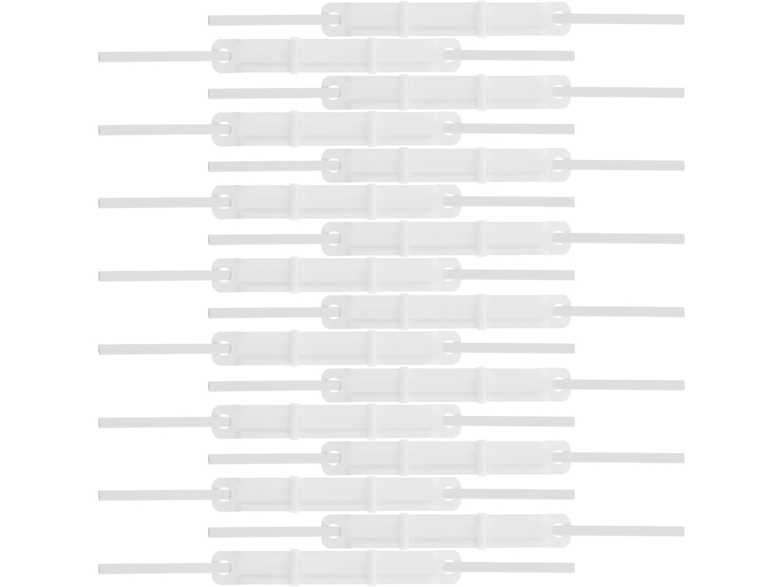 Pacote Com 50 Prendedores De Papel Plástico, Com 2 Furos, Para Pastas, Folhas Soltas E Fechamento De Documentos Para