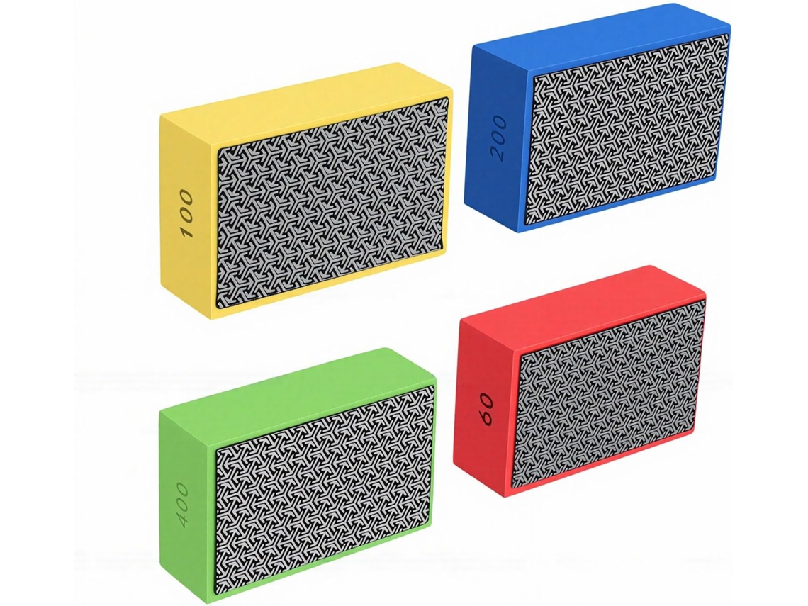 Conjunto De 4 Discos Polimento Diamantados Com Base Esponja, Para