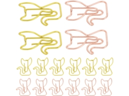 Shineofi Conjunto De 30-clipes Papel Metal Criativos Em Formato Gato, Resistentes E Decorativos, Ideais Para Escritório
