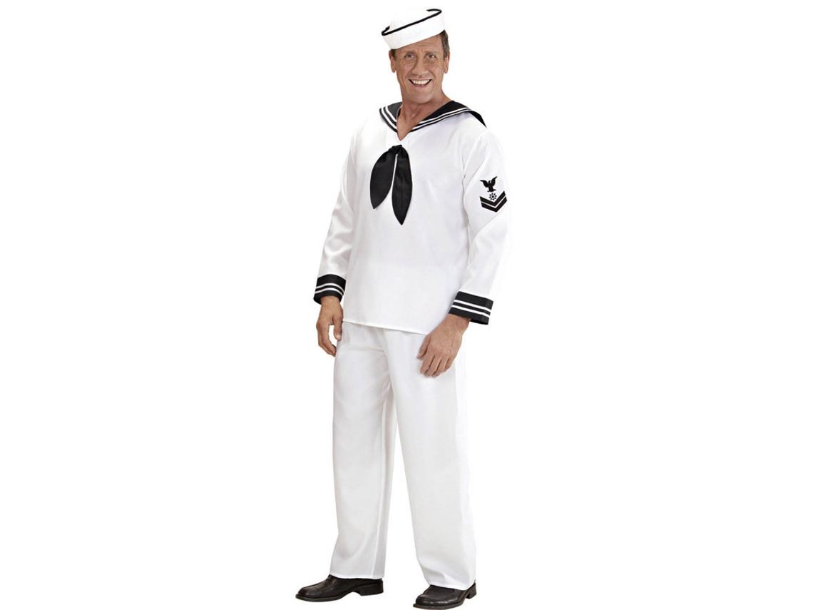 Fato de Homem WIDMANN Marinheiro Branco dos Anos 50 (Tam.: XL)