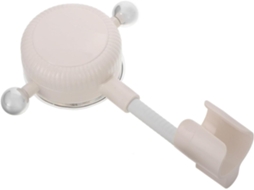 Suporte De Chuveiro Com Ventosa Ajustável Para Banheiros, Material Abs Branco, Fácil De Limpar