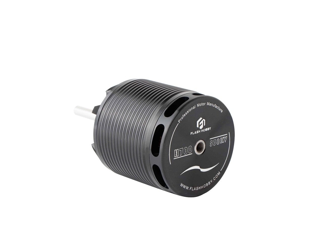 Motor Brushless Flash Hobby H700 4135 530kv 100a 4500w Para Helicóptero, Com Conector Macho De 5mm, Compatível Com Helicópteros Rc Algin Trex 700.
