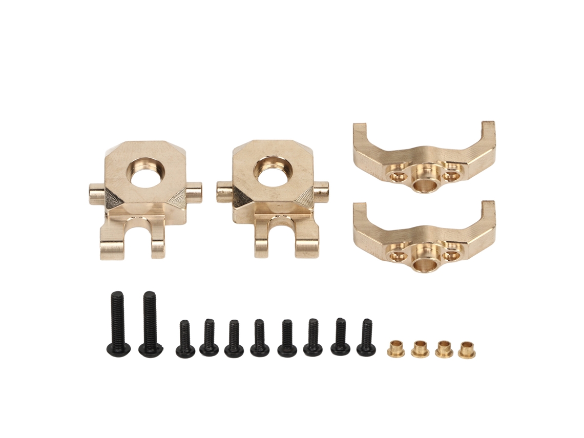 Mali conjunto de Cubos C de Latão para Carro Rc Blocos de Direção Knuckle para Traxxas 1/18 Trx4m Acessórios Rc