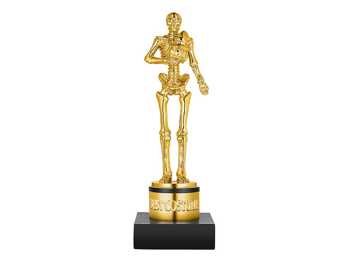 1pcs Troféu Esqueleto Dourado Allinless