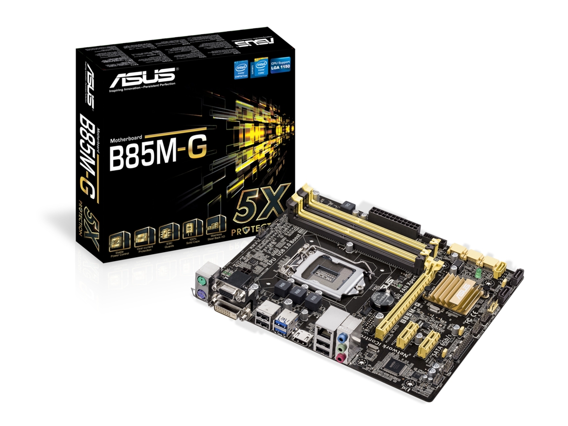 Motherboard ASUS B85M-G (Socket LGA1150 - Intel B85 - Micro ATX)