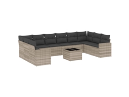 Garden Sofa Set, Garden Sofa Sets Vidaxl Cinzeto Rattan / Vime (n/a)