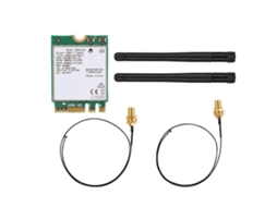 Placa De Rede (antena 2db 1.73gbps) Intel 9260 + Placa De Rede Com Antena 2db