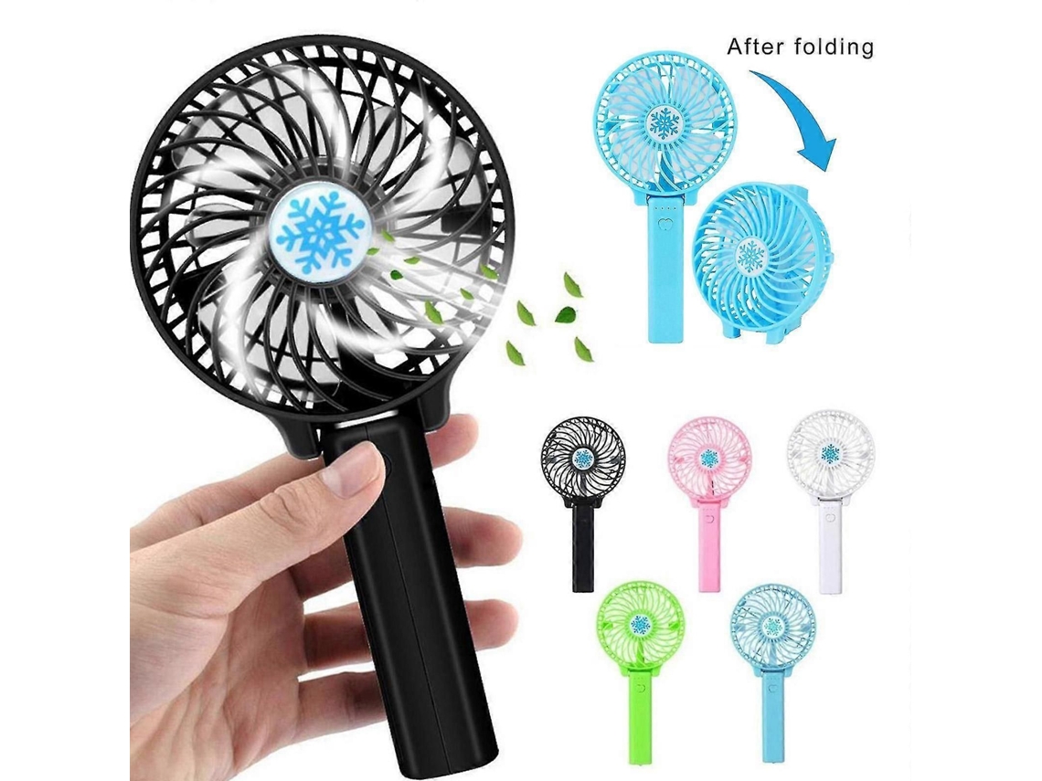 Ventilador De Bolso Portátil, Mini Ventilador De Mão, Ventilador Dobrável Recarregável Por Usb