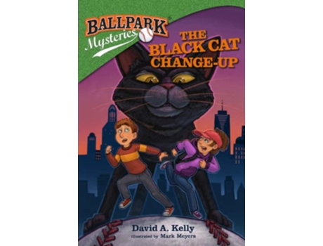 Livro Ballpark Mysteries 19 The Black Cat ChangeUp de David A Kelly (Inglês)