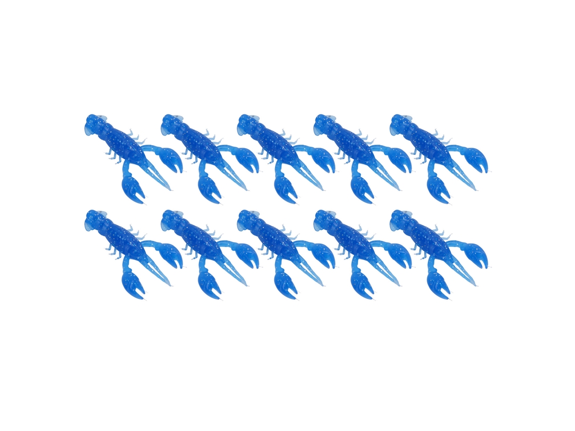 Isca Artificial Camarão Pvc para Pesca Largato 10un
