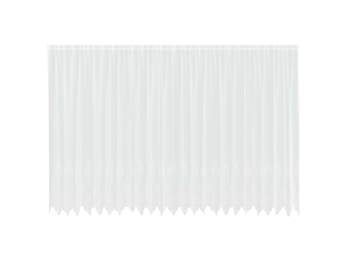 Maison Exclusive - Cortina De Renda Com Cortinas Branco 200 X 600 Cm Poliéster