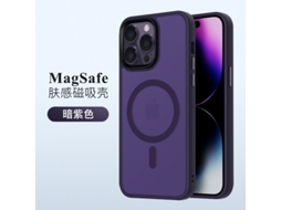 Capa Para Iphone 17 Air Roxa Escura Com Acabamento Fosco, Magnética E Resistente A Quedas.