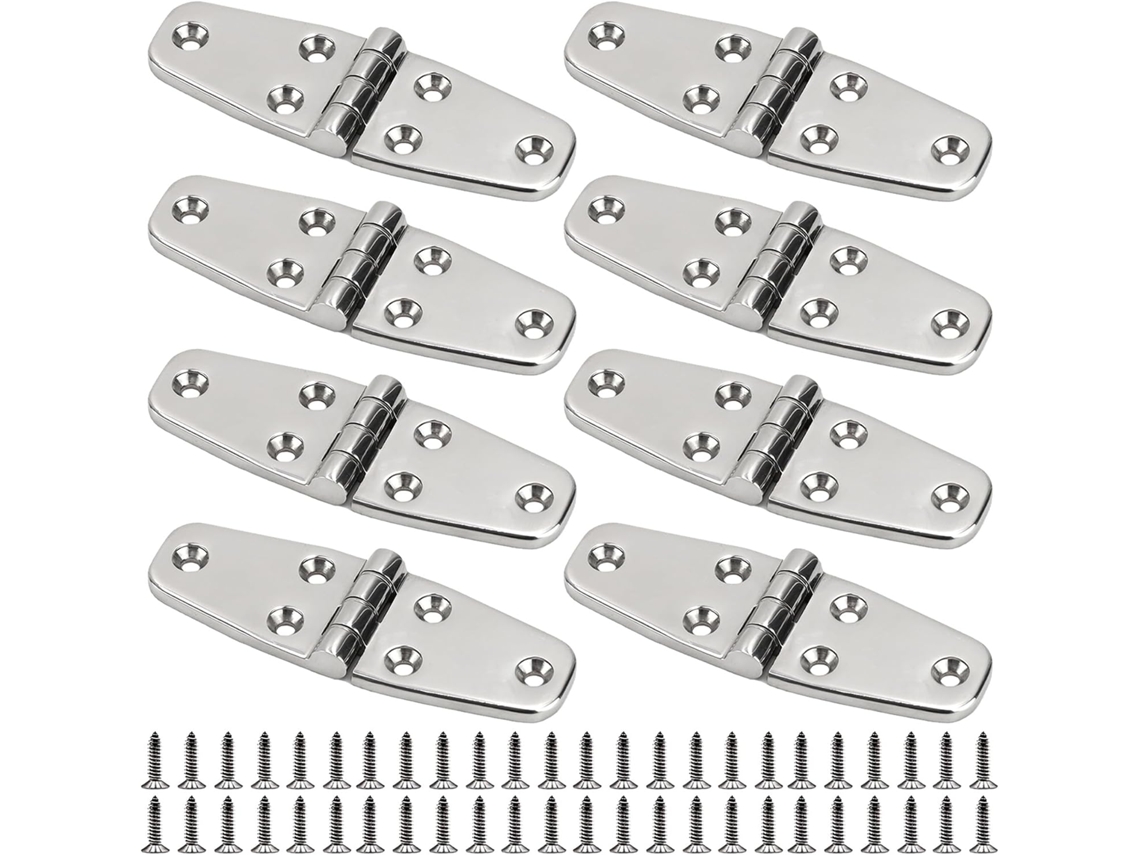 Dobradiças De Aço Inoxidável 316 Grau Marítimo, 4" X 1,5", Dobradiça