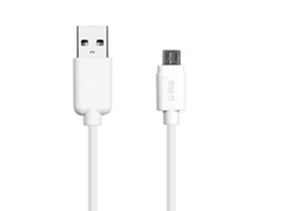 Cabo SBS LTHL200 (Outlet Caixa Aberta - USB - Micro-USB - 1m - Branco)