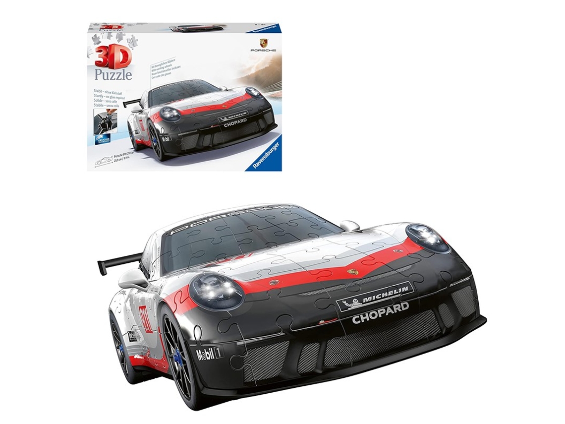 Puzzle 3D Porsche 911 GT3 Cup 108 Peças RAVENSBURGER (Idade Mínima