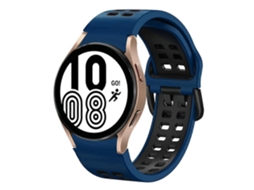 Pulseira De Silicone Respirável Bicolor Para Samsung Galaxy Watch 4 (40 Mm X 20 Mm).