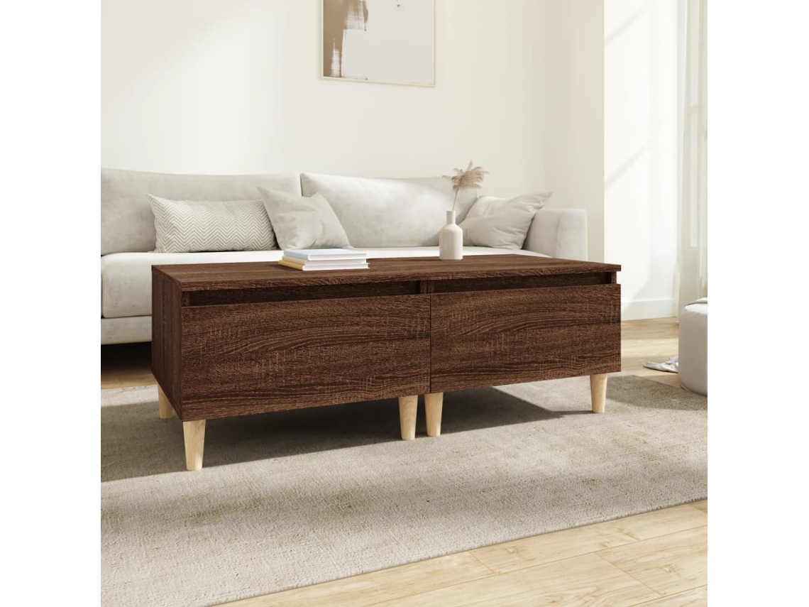 Vidaxl Mesas De Apoio 2pcs 50x46x35cm Deriv. Madeira Carvalho Castanho