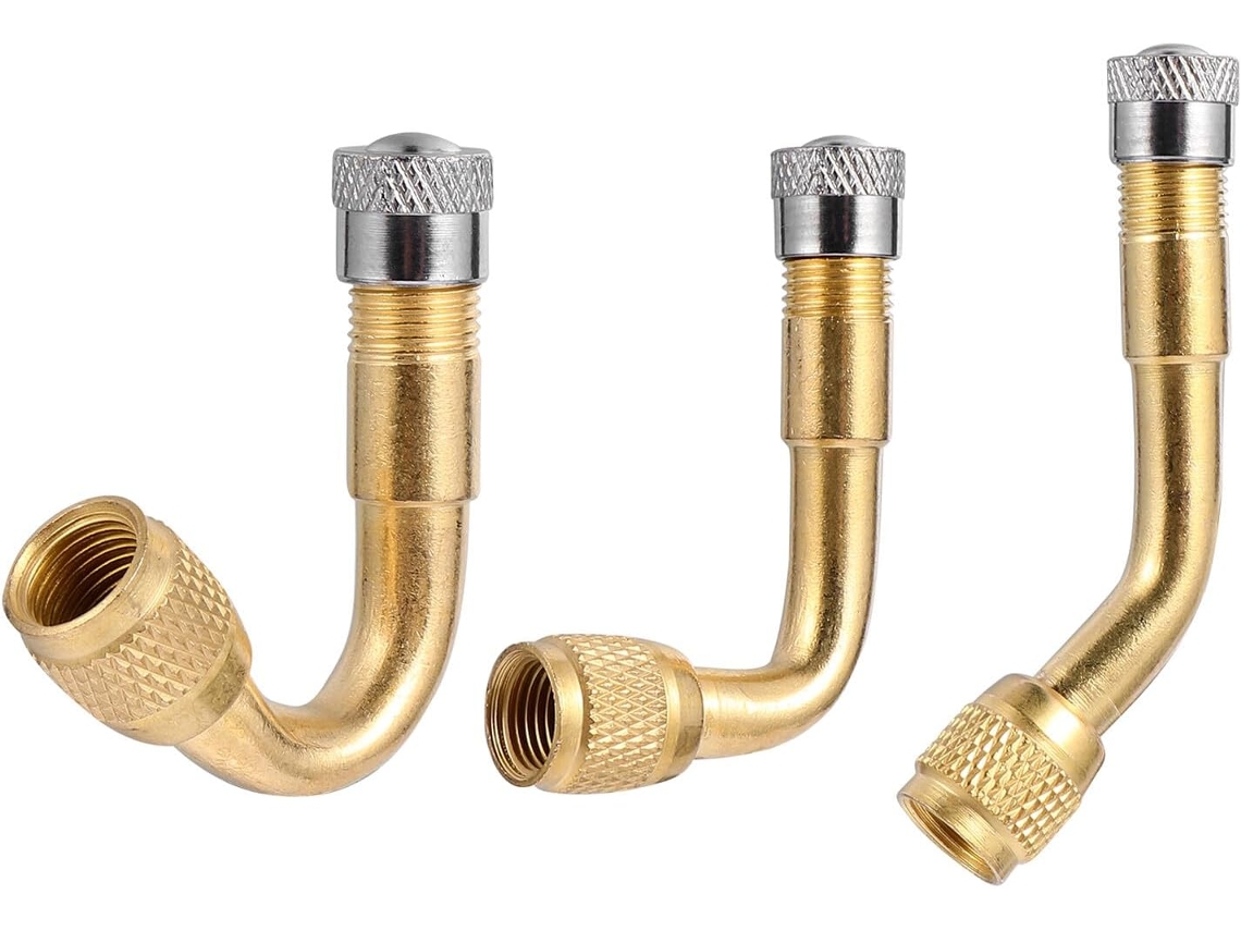 Extensor De Válvula De Pneu De Cobre De 3 Peças