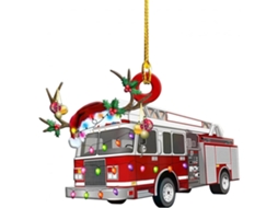 Pingente de Natal Camionete Jeep Veículos Festa Familiar