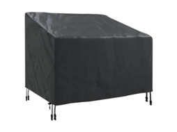 Conjunto 1 Capa De Cadeira De Jardim Vidaxl Preto Oxford (96 X 79 X 74 Cm)