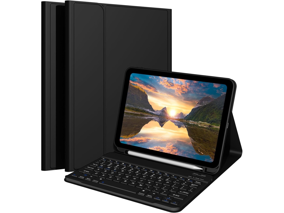 Capa Teclado Bluetooth para Xiaomi Redmi Pad Se 11 Polegadas Preta GERTIZ (2023)