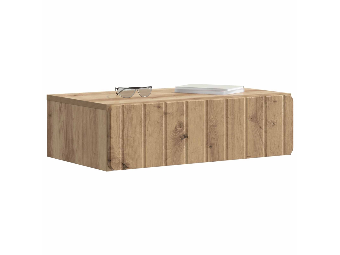 Mesa Lateral de Parede Carvalho Arttisan 59x34,5x17cm MAISON EXCLUSIVE