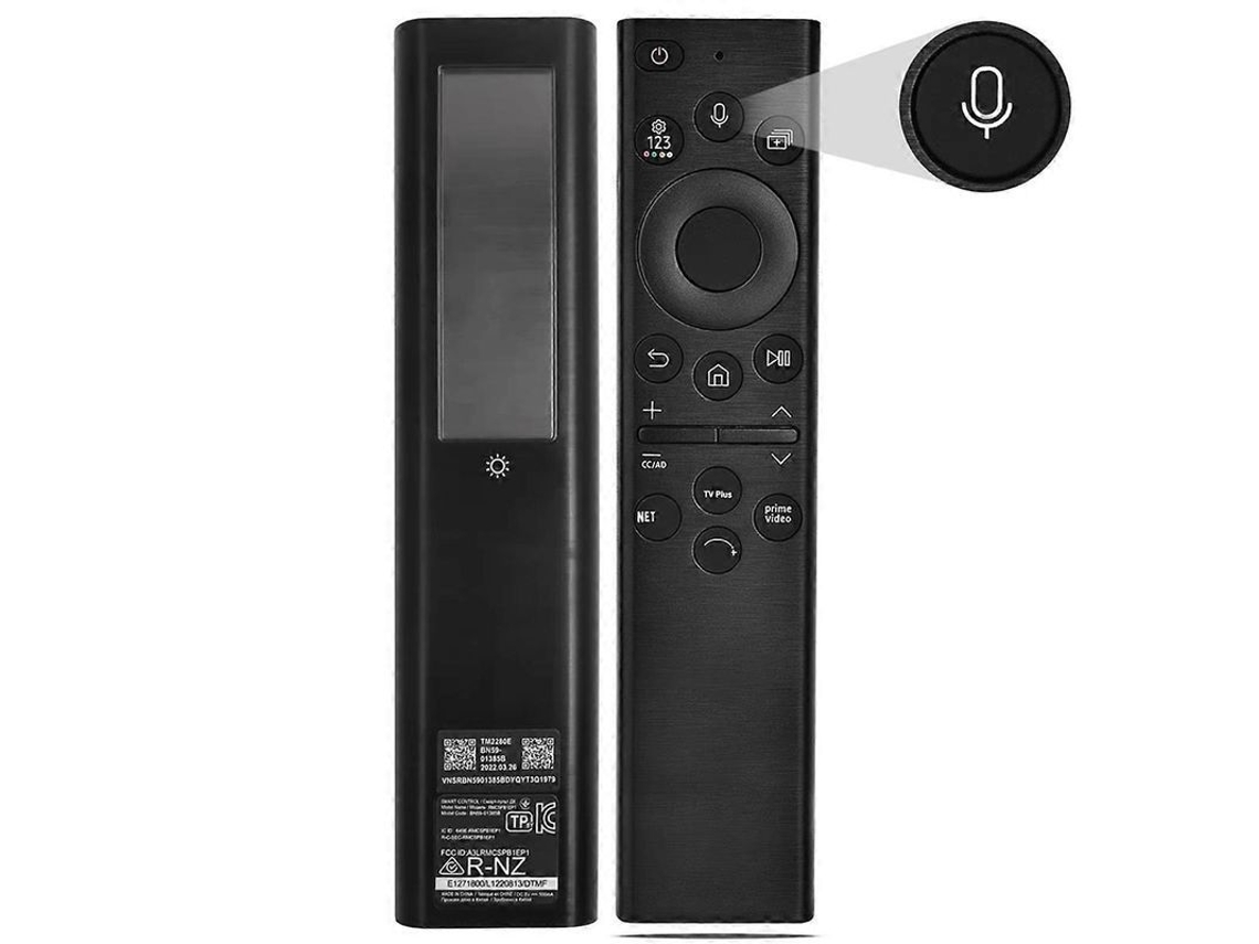 Controle Remoto Solar Bn59 01385a para Smart TV Neo Qled 4k 8k 2020 2023 Preto