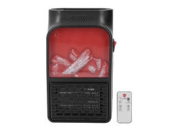 Aquecedor de Ambiente Plug in Mini com Chama Led e Controle Remoto S/MARCA