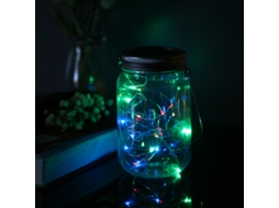 Rebe-lâmpada Solar De Tarro Mason Impermeável Com Luz De Fio De Cobre Led Para Jardim Pátio Decoração Exterior
