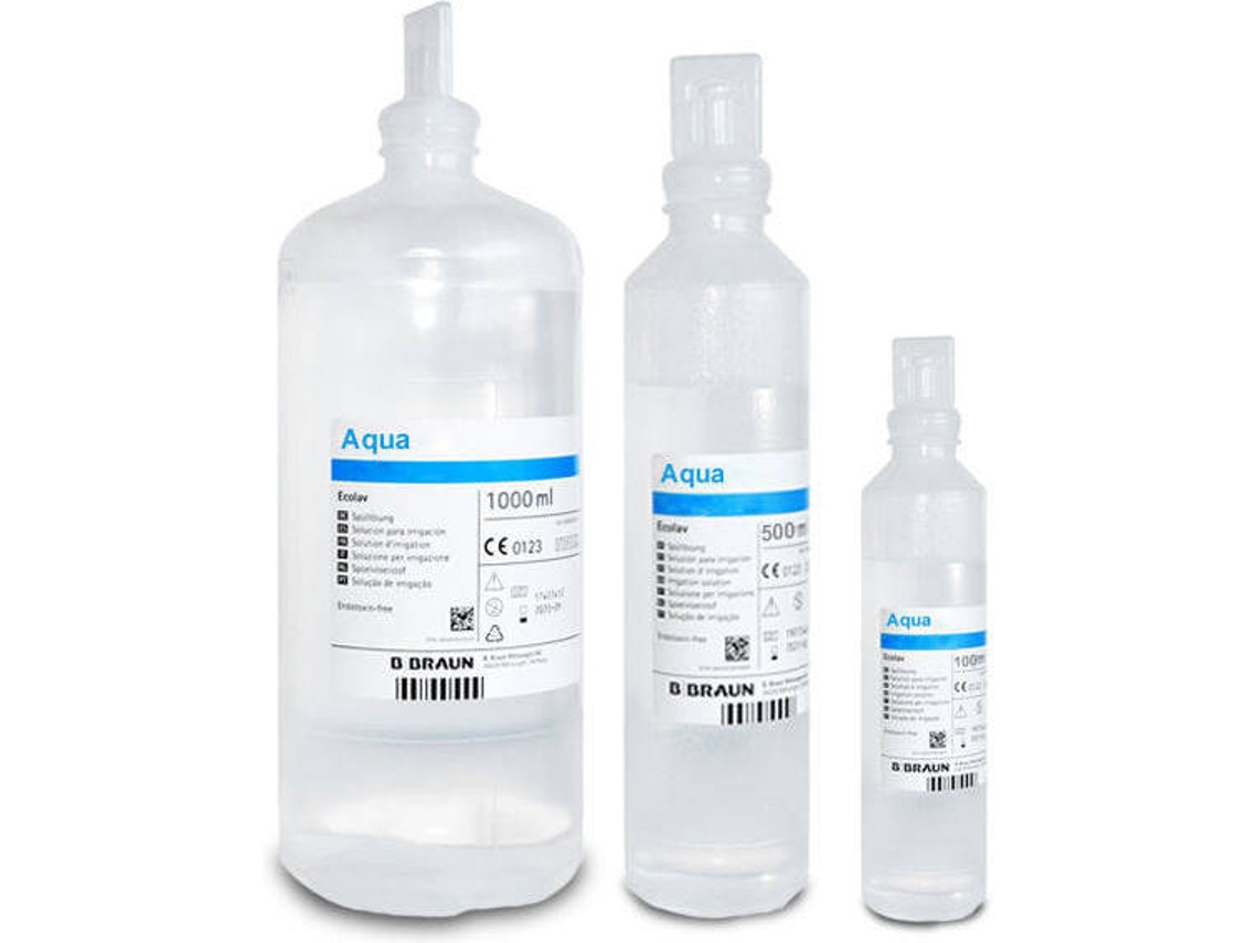 Água Bidestilada BBRAUN Água Bidestilada Aqua B.Braun 1000ml