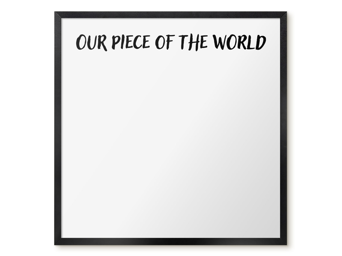 Magnetic Board For Wall Our Piece Of The World For The Bedroom Espelharte (50x50 Cm)