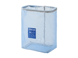 Conjunto de 2 cestos BRILVIBERA para roupa, dobráveis, com compartimentos removíveis, azul