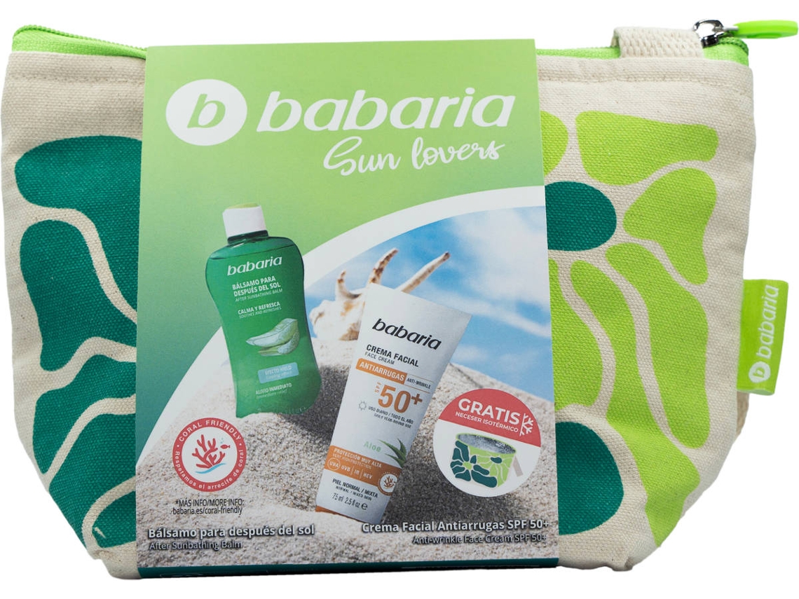 Necessaire Sunshine BABARIA Aloe Protetor Solar Facial + After Sun